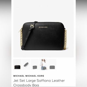 Michael Kors Saffiano Leather Crossbody - squared